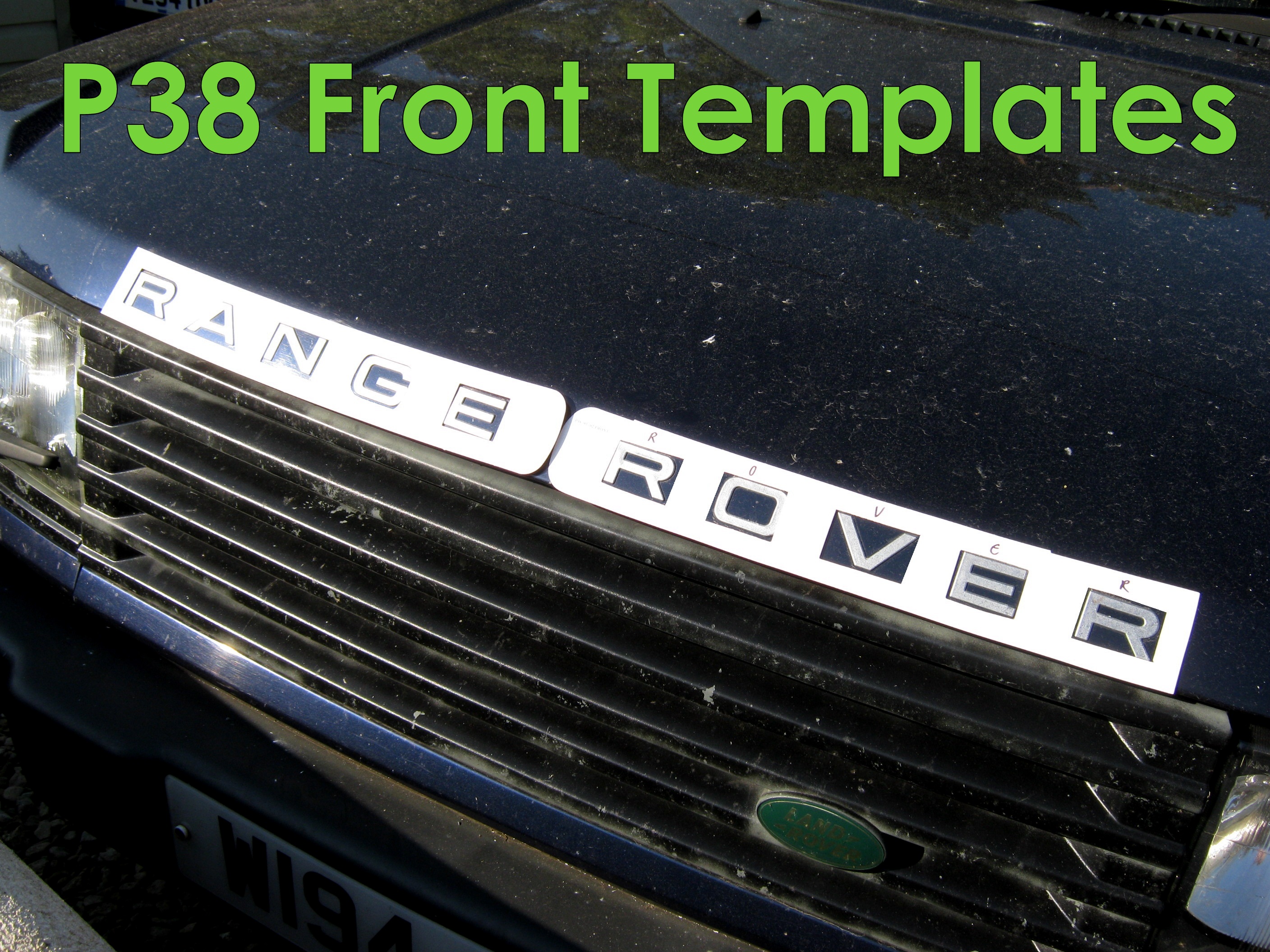 Chrome Lettering for RANGE ROVER P38 letters badge accessories